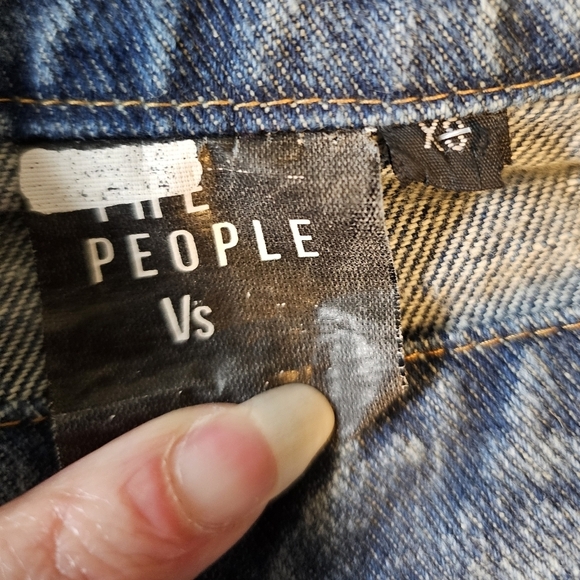 THE PEOPLE Vs. Women's Denim Wrap Mini Skirt with Pockets, Vintage Blue, XS NWOT - Picture 11 of 15